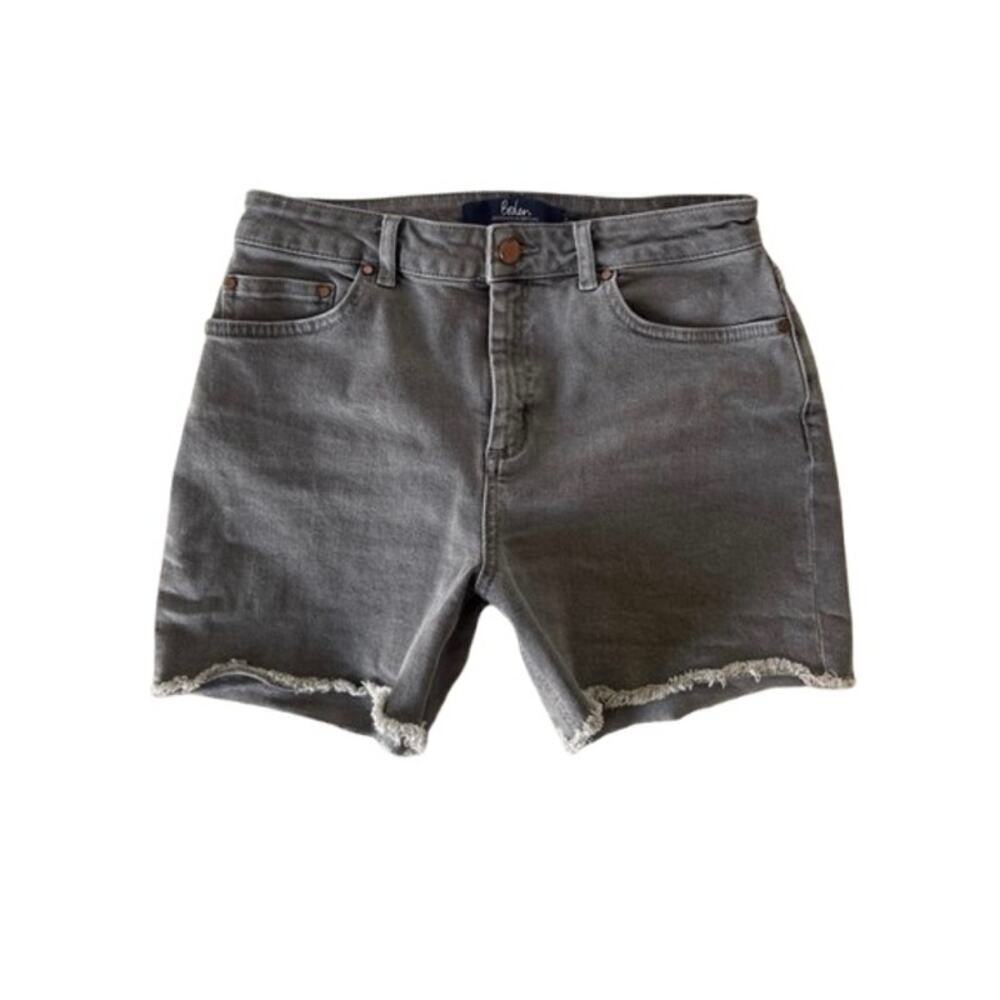 Boden Salcombe Short Women’s Size 6 in Gray 4”Inseam Raw Hem *EUC